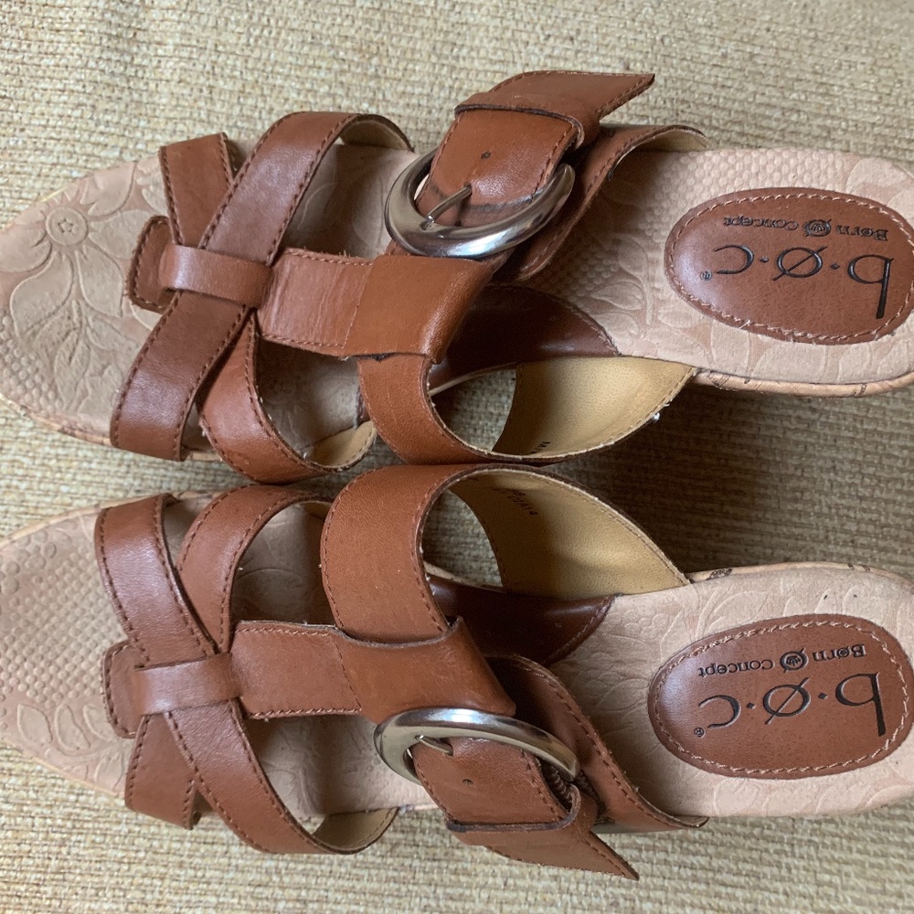 BOC Cork Wedges, Size 7